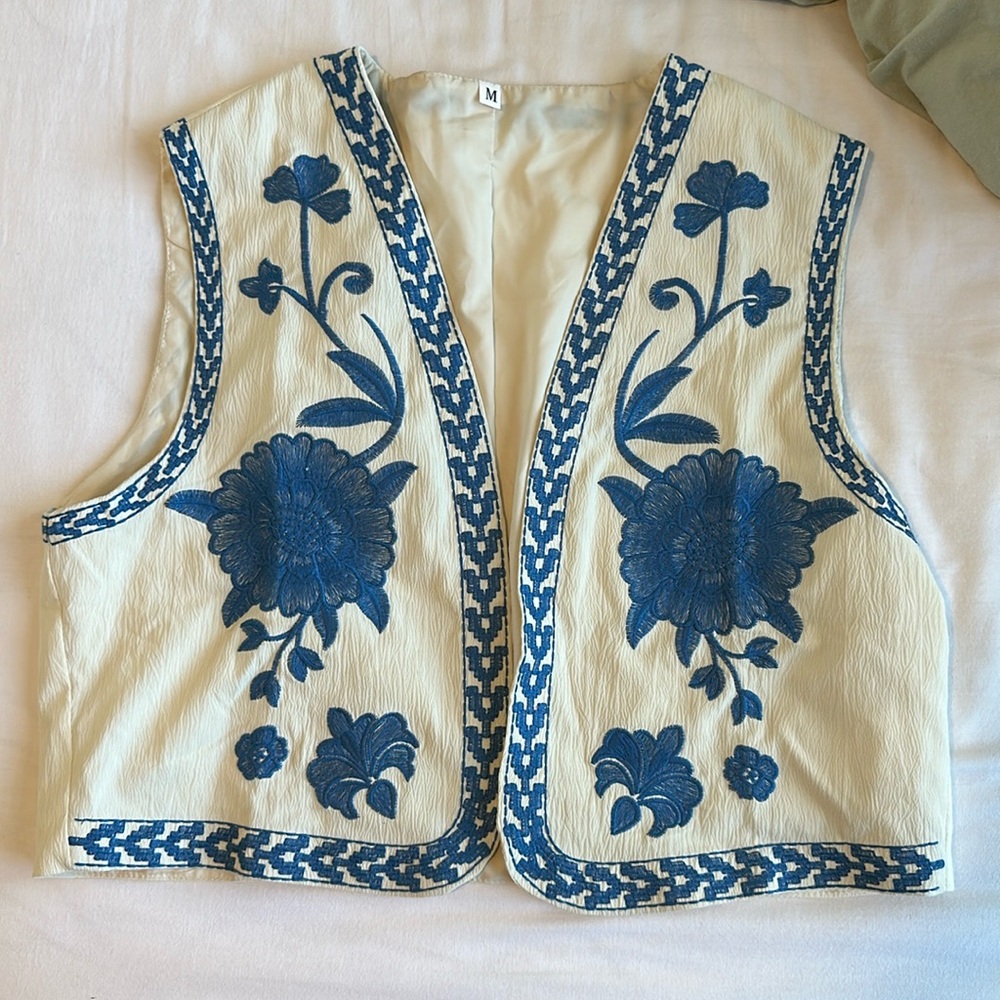Embroidered vest